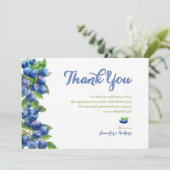 Merci de Baby shower Berry Sweet Blueberry (Debout devant)