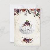 Merci de Baby shower Citrouille blanc d'automne (Devant)