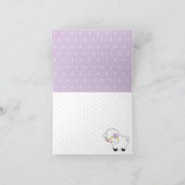 Merci de Baby shower d'agneau pourpre (Intérieur)