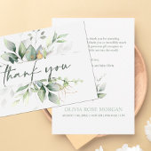 Merci de BABY SHOWER d'aquarelle de couronne verte