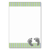 Merci de baby shower de bébé (Dos)