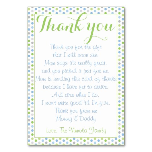 Merci de baby shower de bébé (Par défaut)