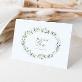 Merci de Baby shower de  bleu clair