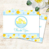 Merci de Baby shower de canard en caoutchouc bleu