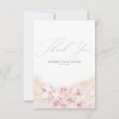 Merci de Baby shower de de bois de laiton de Pamp (Devant)