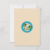 Merci de baby shower de famille de TORTUE de mer (Dos)