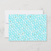 Merci de Baby shower de fille sirène lunatique (Dos)