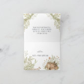 Merci de baby shower de forêt des cerfs communs | (Intérieur)