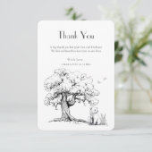 Merci de Baby shower de l'ours de la forêt noire e (Debout devant)