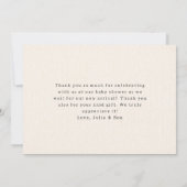 Merci de Baby shower de pâtes et de Pacificateurs (Dos)