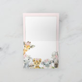 Merci de Baby shower de  rose pâle (Intérieur)