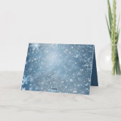 Merci de Baby shower de Snowflake Winter Wonderlan (Dos)