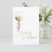 Merci de Baby shower de verdure Gold Balloon (Debout devant)