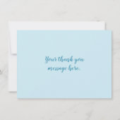 Merci de Baby shower d'ours bleu polaire (Dos)