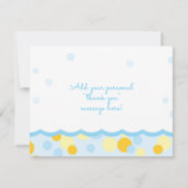 Merci de Baby shower en caoutchouc (Dos)