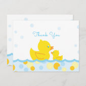 Merci de Baby shower en caoutchouc (Devant / Derrière)