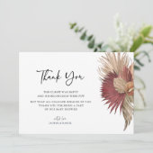 Merci de Baby shower en laiton de la Pampas de Boh (Debout devant)