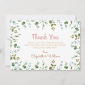 Merci de Baby shower Eucalyptus (Devant)