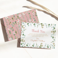 Merci de Baby shower Eucalyptus