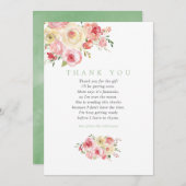 Merci de Baby shower flou et d'arôme (Devant / Derrière)