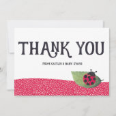 Merci de Baby shower Lady Bug (Devant)