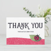 Merci de Baby shower Lady Bug (Debout devant)