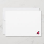 Merci de Baby shower Lady Bug (Dos)