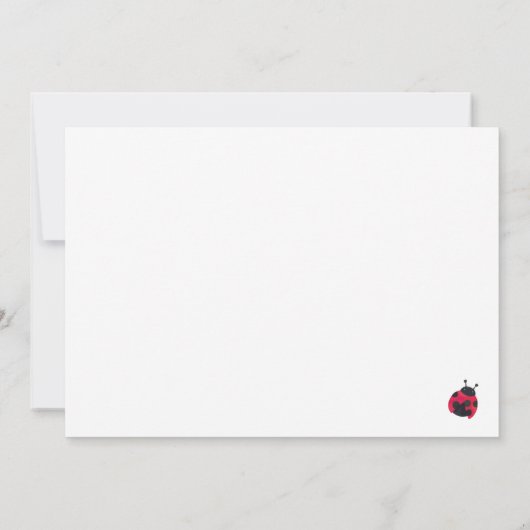 Merci de Baby shower Lady Bug (Dos)