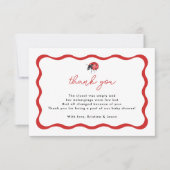 Merci de Baby shower Little Ladybug (Devant)