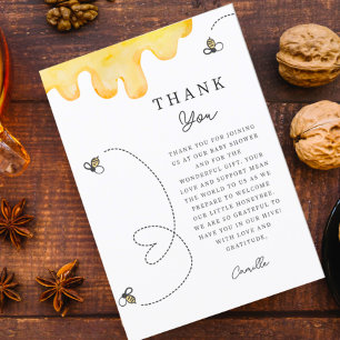 Merci de Baby shower mignonne de momie à abeille