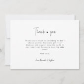 Merci de Baby shower multiphoto (Dos)