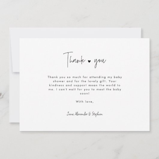 Merci de Baby shower multiphoto (Dos)