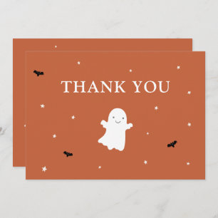 Merci de Baby shower orange de Little Boo Ghost