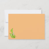 Merci de Baby shower orange Little Cutie (Dos)