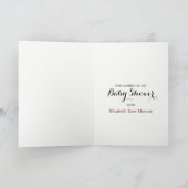 Merci de Baby shower Red Fox Burlap (Intérieur)