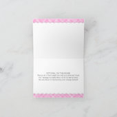 Merci de Baby shower rose Teddy Bear (Intérieur)