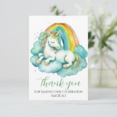 Merci de Baby shower Unicorne bébé (Debout devant)