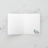 Merci de Baby shower vert, gris blanc (Intérieur)