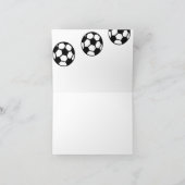 Merci de balles de soccer noir et blanc (Intérieur)