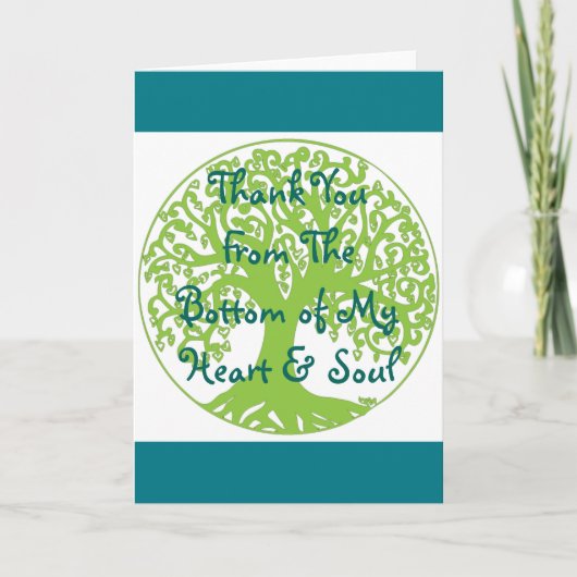 Merci De bas ma carte coeur et âme (Devant)