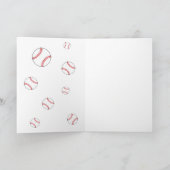 Merci de baseball entraîneur 2 Carte photo (Intérieur)