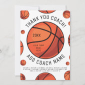 Merci de basket-ball Carte numérique ou imprimée (Devant)