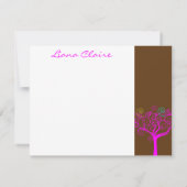 Merci de bat mitzvah de rose de chocolat de Claire (Dos)