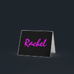 Merci de bat mitzvah personnalisé par coutume<br><div class="desc">La coutume a personnalisé le carte de remerciements avec le nom de la fille de bat mitzvah dans des roses indien vibrantes sur un arrière - plan noir brillant. Le timbre-poste assorti est également disponible.</div>
