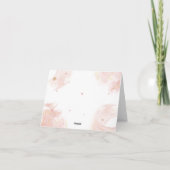 Merci de bébé fille de l'ours en peluche rose or (Dos)