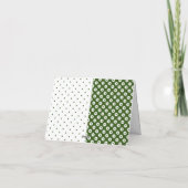 Merci de bloc couleur blanc et vert pointillé (Dos)