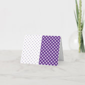 Merci de bloc couleur violet et blanc pointillé (Dos)