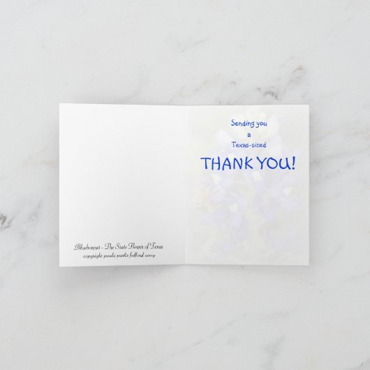 Merci de Bluebonnet de Texas (Intérieur)