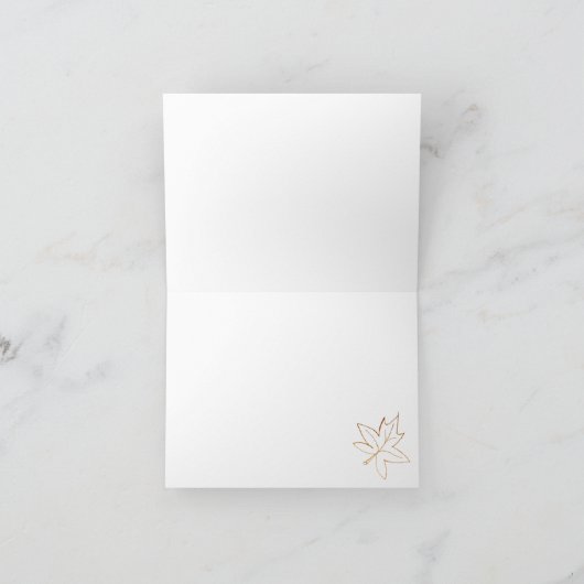 Merci de bord feuille d'érable d'automne (Intérieur)