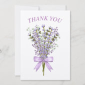 Merci de bouquet de couleur aquarelle (Devant)